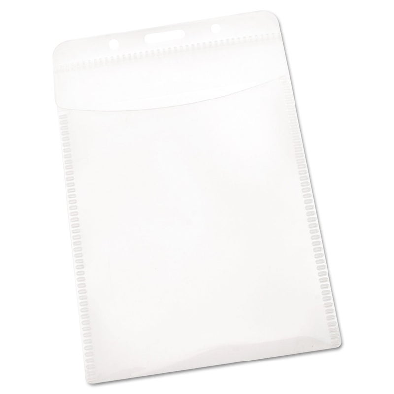 Advantus 75604 PVC-Free Badge Holders, Vertical, 3-Inch x 4-Inch, Clear, 50/Pack - Image 2